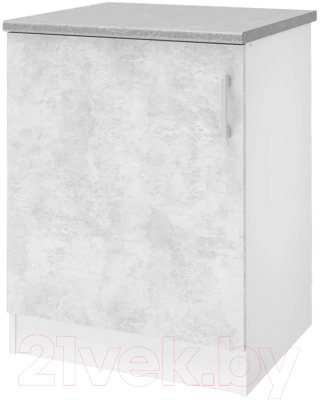 Шкаф-стол кухонный Stolline Уют 275.06МСТ (белый/бетон)
