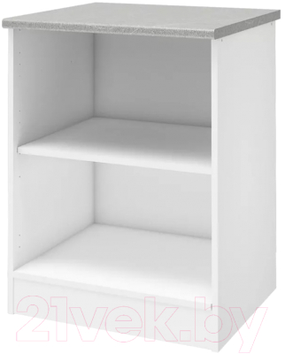 Шкаф-стол кухонный Stolline Уют 275.06МСТ (белый/бетон)