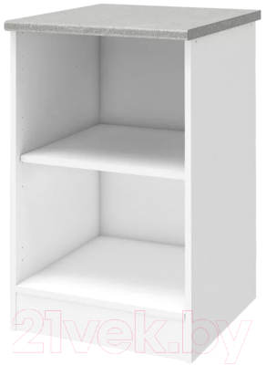 Шкаф-стол кухонный Stolline Уют 275.08МСТ (белый/бетон)