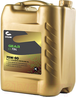 Трансмиссионное масло Cyclon Gear SYN TDL 75W90 / JE01504 (20л)