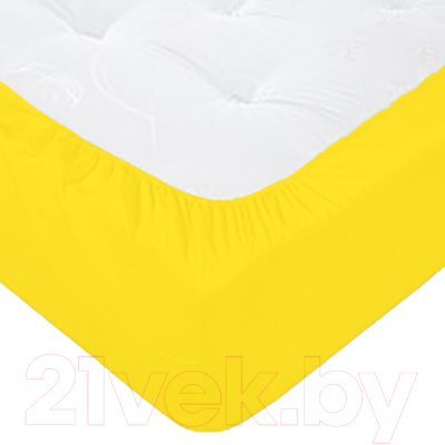Простыня Luxsonia Поплин на резинке 80x200 / Мр0040-22 (солнечный)