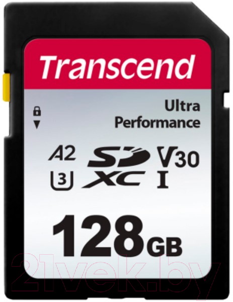 Карта памяти Transcend UHS-I U3 A2 Ultra Performance 128GB (TS128GSDC340S)