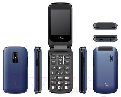 Мобильный телефон F+ Flip 280 (синий)