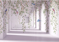 Фотообои листовые Citydecor Flower Tunnel 3D 5 (200x140) - 