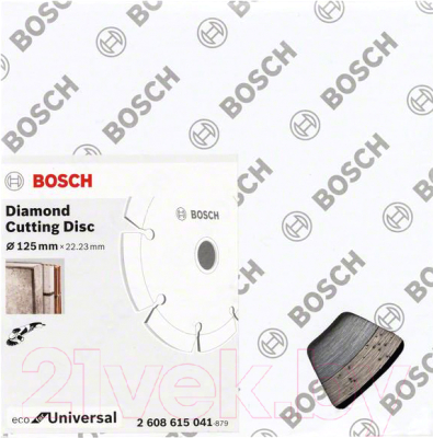 Набор отрезных дисков Bosch 2.608.615.041 (10шт)