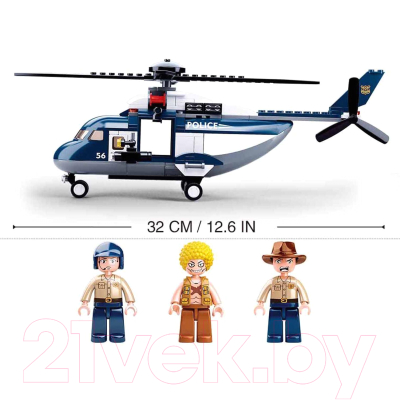 Конструктор Sluban Полицейский вертолет / M38-B0656