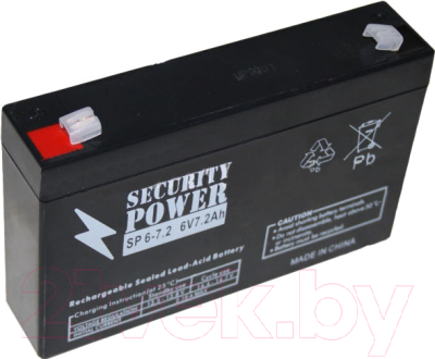 Батарея для ИБП Security Power SP 6-7.2 (6V/7.2Ah)