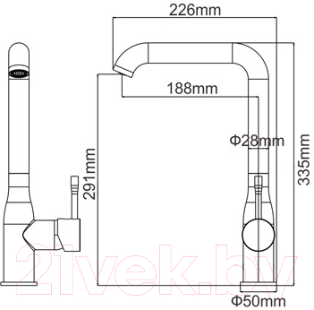 Комплект сантехники Gerhans A05 + смеситель HU01K4698-18 (белый)