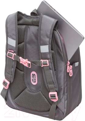 Школьный рюкзак Grizzly RAf-392-6 (серый)