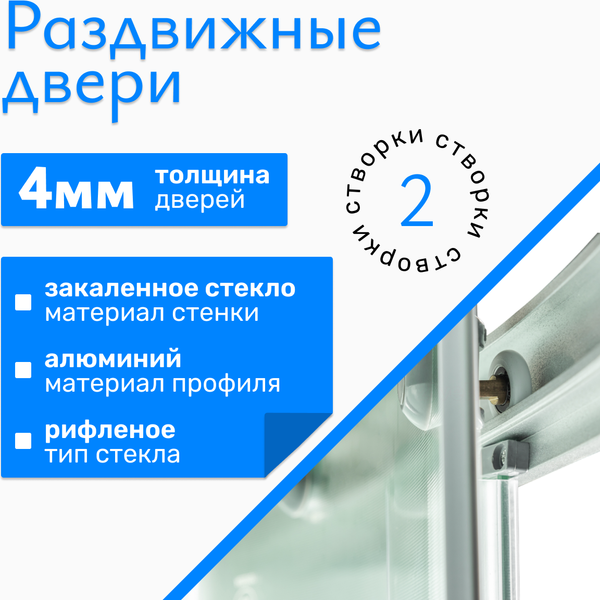 Купить Душевой уголок Saniteco SN-1001W в Барановичах