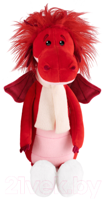 Мягкая игрушка Maxitoys Дракон Руби в шарфике и валенках / MT-MRT012309-2-25