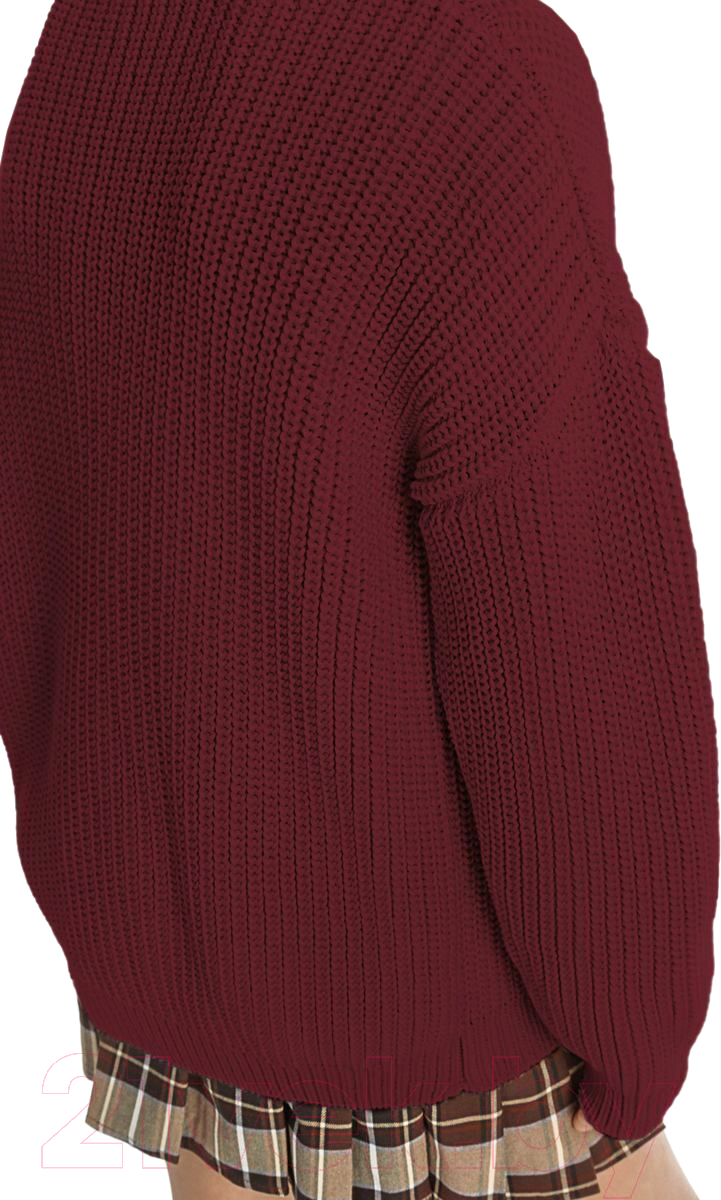 Кардиган детский Amarobaby Knit / AB-OD21-KNIT19S/08-110 (бордовый, р.110) — фото 5