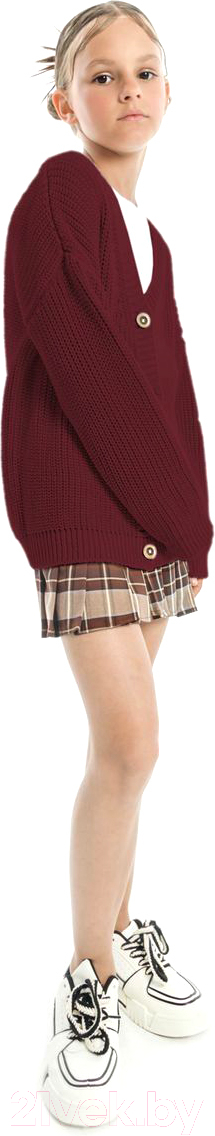 Кардиган детский Amarobaby Knit / AB-OD21-KNIT19S/08-110 (бордовый, р.110) — фото 2