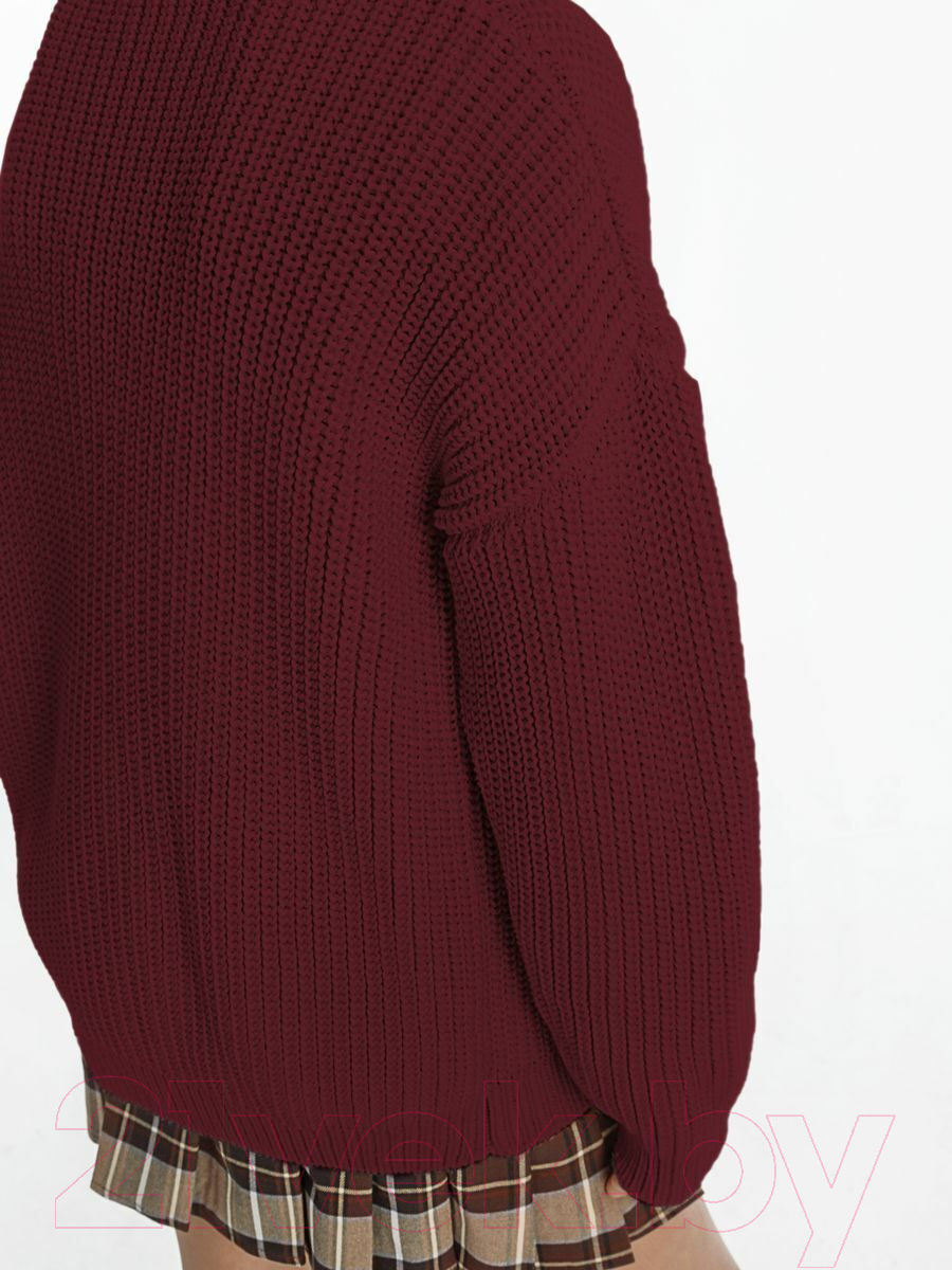 Кофта для малышей Amarobaby Knit / AB-OD21-KNIT19S/08-98 (бордовый, р.98) — фото 5