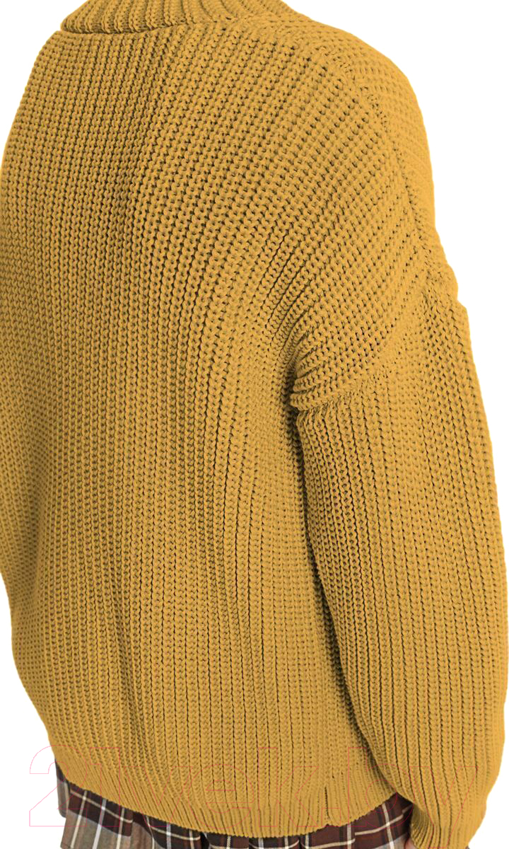 Кардиган детский Amarobaby Knit / AB-OD21-KNIT19S/04-128 (желтый, р.128) — фото 4