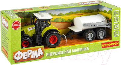 Трактор игрушечный Bondibon Сельское хозяйство / ВВ5946 (белый)