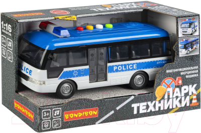 Автобус игрушечный Bondibon Парк техники. Полицейский / ВВ6084