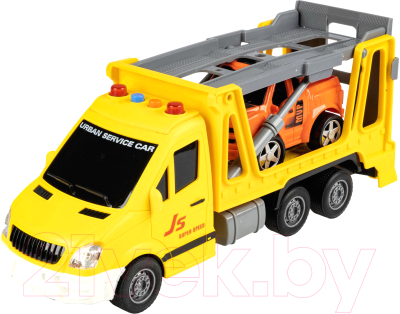Автовоз игрушечный Bondibon Парк техники / ВВ6027 (желтый)