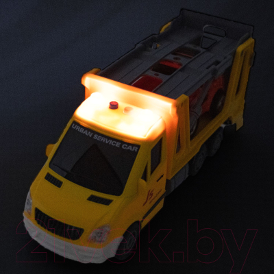 Автовоз игрушечный Bondibon Парк техники / ВВ6027 (желтый)