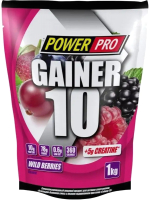 Гейнер Power Pro Gainer 10 PP982133 (1кг, лесная ягода) - 