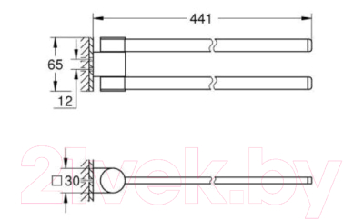 Держатель для полотенца GROHE Selection 41063000