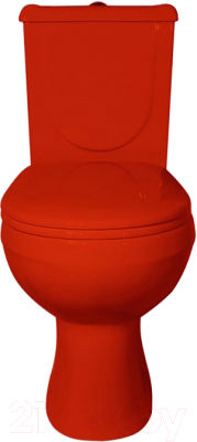 Унитаз напольный Оскольская керамика Ирида (красный)