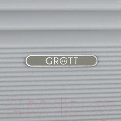 Чемодан на колесах Grott 340-906/3-20GBW (серый)