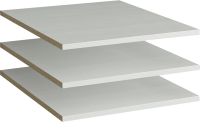 Комплект полок для корпусной мебели Евва Лайн / ЛН-3P1D.60 (бодега белый) - 