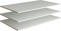 Комплект полок для корпусной мебели Евва Лайн / ЛН-3P2D.60 (бодега белый) - 