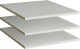 Комплект полок для корпусной мебели Евва Лайн / ЛН-3P3D.60 (бодега белый) - 
