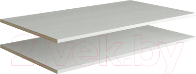 Комплект полок для корпусной мебели Евва Лайн / ЛН-2P1U.78 (бодега белый)