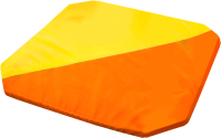 Гимнастический мат Формула здоровья Складной 1.3x1.3x0.05м (оранжевый/желтый) - 