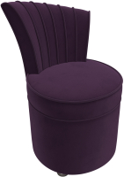Кресло мягкое Лига Диванов Ирис (велюр фиолетовый) - 