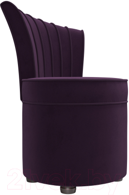 Кресло мягкое Лига Диванов Ирис (велюр фиолетовый)
