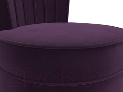Кресло мягкое Лига Диванов Ирис (велюр фиолетовый)