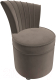 Кресло мягкое Лига Диванов Ирис (велюр коричневый) - 