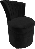Кресло мягкое Лига Диванов Ирис (велюр черный) - 