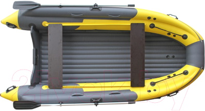 Надувная лодка Reef Скат / RF-S390FL (темно-серый/желтый)