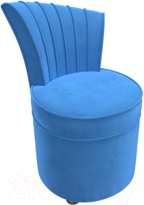 Кресло мягкое Лига Диванов Ирис (велюр голубой)
