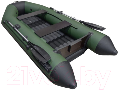 Надувная лодка АКВА 2800НДНД (зеленый/черный)