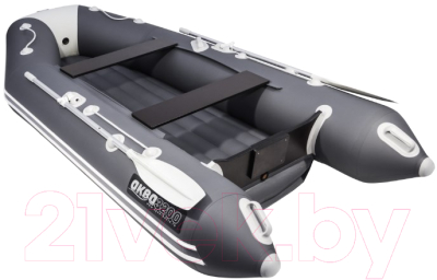 Надувная лодка АКВА 3200НДНД (графит/светло-серый)