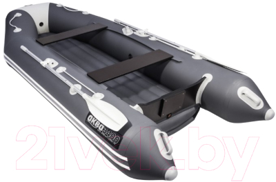 Надувная лодка АКВА 3400НДНД (графит/светло-серый)