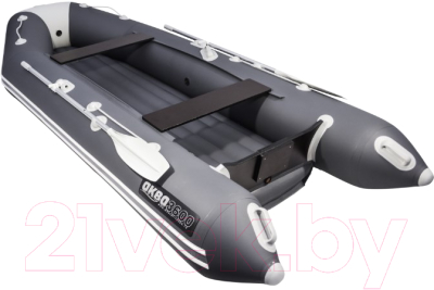 Надувная лодка АКВА 3600НДНД (графит/светло-серый)