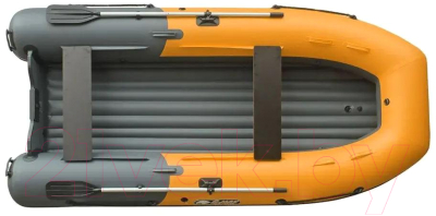 Надувная лодка Reef RF-370S-MAX (серый/оранжевый)