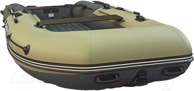 Надувная лодка Reef RF-370S-MAX (черный/оливковый)