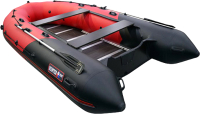 Надувная лодка ХАНТЕР 420 фанера красный/черный HNT-H420NEW - 