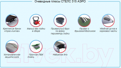 Надувная лодка ХАНТЕР 315 Aero белый/синий HNT-HS315A