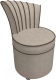 Кресло мягкое Лига Диванов Ирис (рогожка, бежевый/коричневый) - 