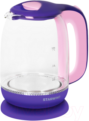 Электрочайник StarWind SKG1513 (фиолетовый/розовый)