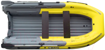Надувная лодка Reef RF-370S-MAX-FL (темно-серый/желтый)